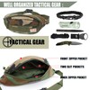 Rough Enough - Riñonera cruzada para hombre, Camo, 14 x