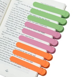 9Pcs Automatic Bookmark, Smart Book Marks for Reading Women Men Kids, Silicone Bookmarks for Women Kids Book Lovers, Unique Book Markers for Reading Book Marker Bookmark Clip Page Holder Accessories