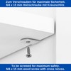 Shelf L-Shape Support D5, Pack of 48, Shelf Support for
