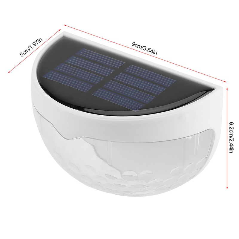 4Pcs Solar Powered LED Lights Outdoor Courtyard Waterproof Wall Mounted
