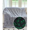 OLAOLA Game Controller Glow in The Dark Blanket for Kids