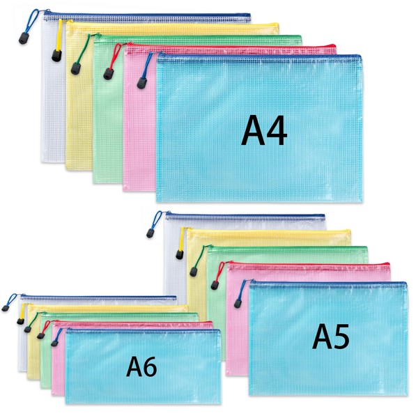 Document Bag A4 + A5 + A6, Pack of 15