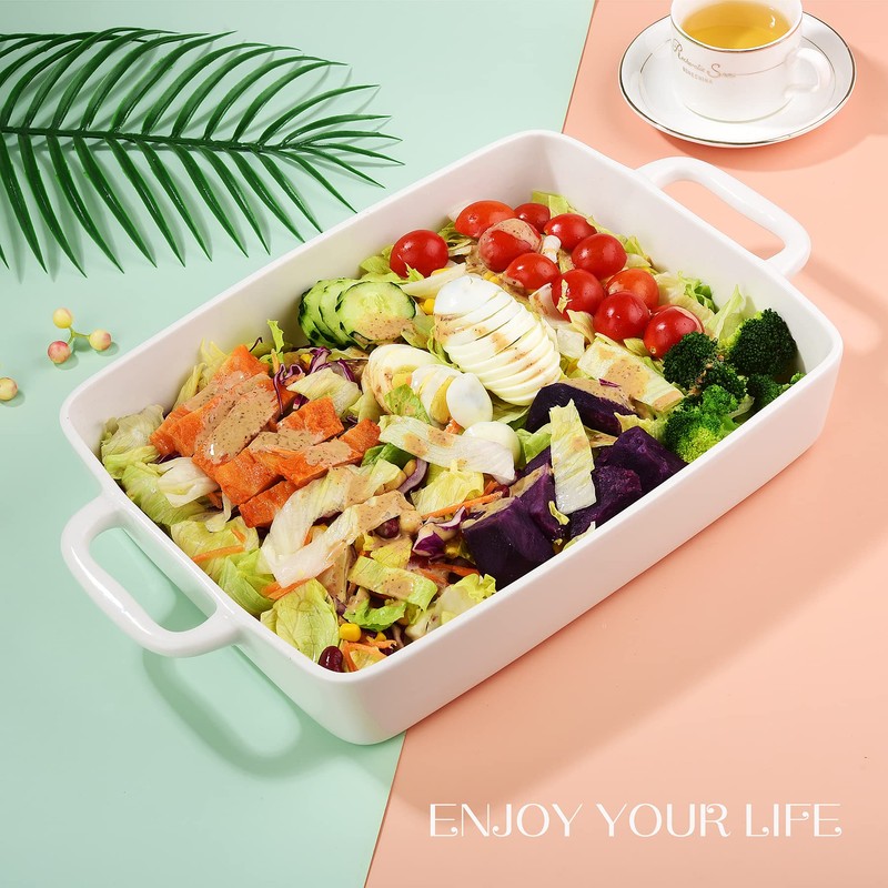 Livfodrm 9 x13 Baking Dish Ceramic Lasagna Pan for Oven,