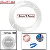 HAXIHA Pneumatic Hose Clear 10 mm OD 6.5 mm ID