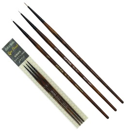 Cali&Brita [Artificial Kolinsky Hair] Ultra-fine Brush Set of 3 Modeling Brushes 0.3/0.7/1.1 Smear Filler Point Point Brush Ultra Fine Brush SDGs Sustainable