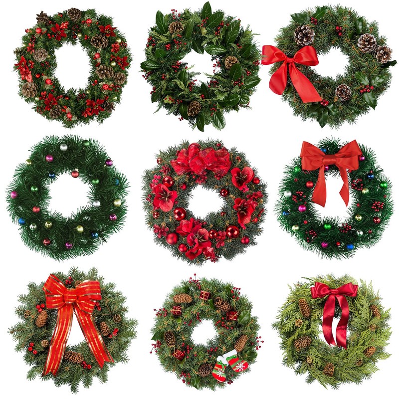 3 Pack Wire Wreath Rings Wire Wreath Frame for Christmas