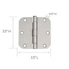Design House Interior Door Frame Hinges, Water Resistant, Pre-Lubricated, For