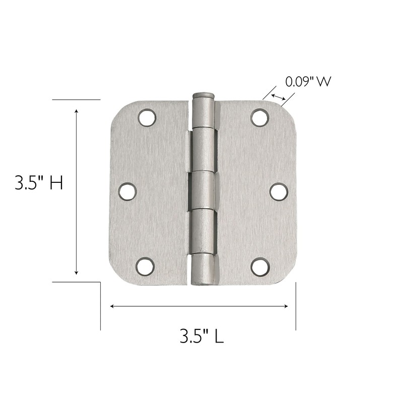 Design House Interior Door Frame Hinges, Water Resistant, Pre-Lubricated, For