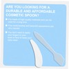 FOMIYES 40 Pcs Small Crescent Cream Spoon Spatula Facial Cream