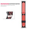 Durable Silicone Watch Strap Replacement Wristband for Watch(Black Red)