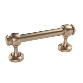 Kruse Hardware 30739 - (Single) Milano Door and Drawer Pull - 3in Center-to-Center, Champagne Bronze