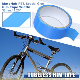 X AUTOHAUX Bicycle Rim Tape Tubeless 32 mm Width 10 m Length Blue
