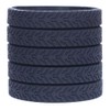 5 Black Tire Tread Silicone Wristbands