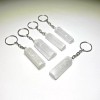 Selenite Crystal Keychain, Selenite Gemstone Keychain - PACK WITH 10