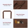 QUARKZMAN Plain Bib Aprons Washable Aprons Kitchen Cooking Aprons Polyester