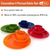 GSI Outdoors Set Platos Y Cubiertos Para Camping 4 Personas,
