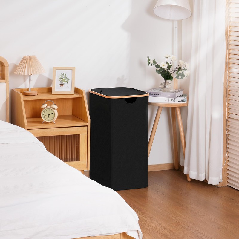 Vincona Slim Laundry Basket with Lid, Narrow Dirty Clothes Hampers