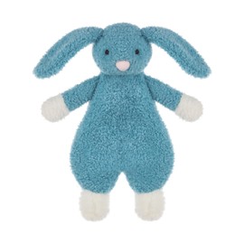 Apricot Lamb Rabbit Cuddly Blanket Blue Rabbit Soft Safety Blanket Comforter for Babies, Soothing Blanket for Baby Boys and Girls, 26 cm for Infants and Toddlers