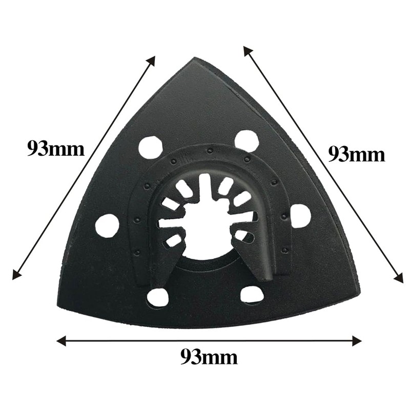 35Pcs 3-1/2 Inch 93mm Multi-Function Triangular Sanding Pad Kit, 5Pcs
