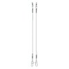 Jenzi Titanium Leaders with Safety Swivel and Scandic Snap 15kg
