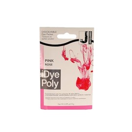 Jaquard IDYE Poly Pink Fabric Dye for Synthetic Fabrics and Clothes - No Mess Sachet