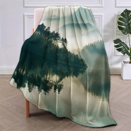 Mountains Blanket Gifts for Women Men Soft Warm Lightweight Cozy Landscape Throw Blankets for Bed Living Room Sofa Travel Home Decor 50"x60"