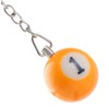Komonee 3 x Pool Ball Keyring Colourful Numbered Key Ring