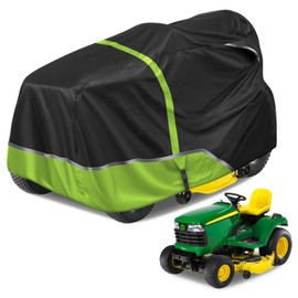 LP93647 Riding Lawn Mower Cover Compatible with John Deere X300 - X700 2007-2015 Tractors, 420D Oxford Sun Dust Water Resistant All Weather Outdoor Protection with Elastic Cord & Storage Bag (LP93647)