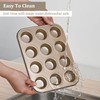 Audingull Mini Muffin Pan, Premium Small Cupcake Pans, Carbon Steel
