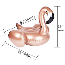 Flamingo Pool Float,Giant Inflatable Flamingo Pool Float Inflatable Swimming Pool Raft Ride on Pool Lounger Water Toy for Fun