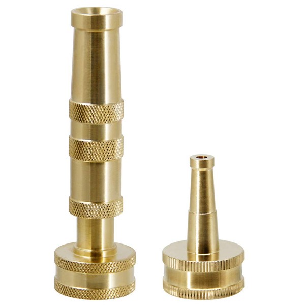 Twinkle Star Solid Brass Heavy Duty Adjustable Twist Hose Nozzle