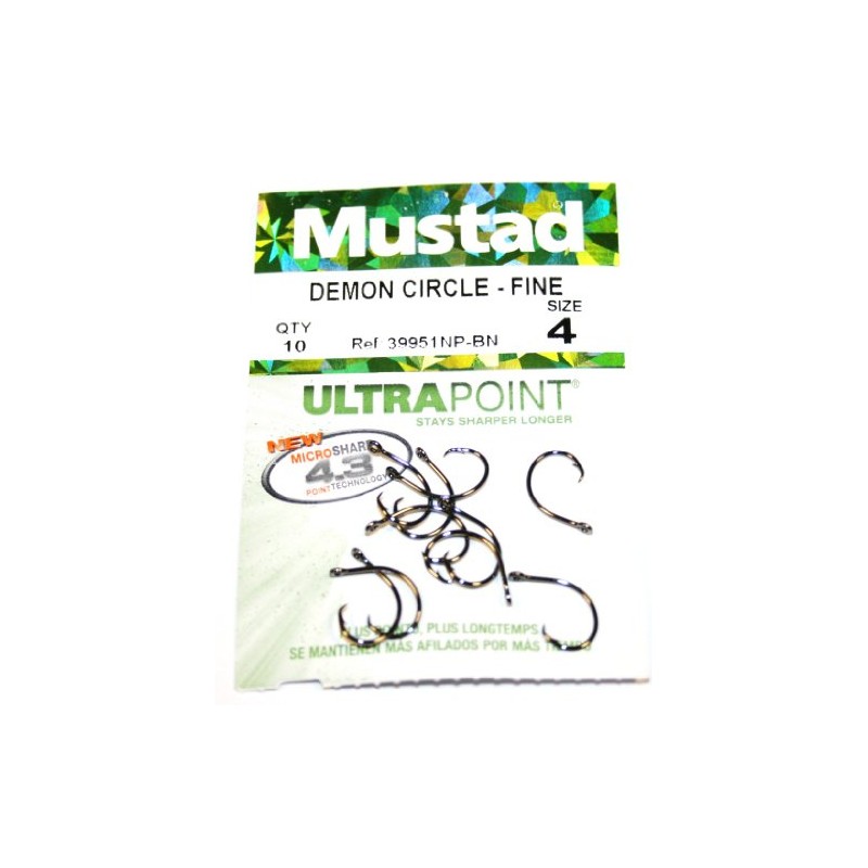 Mustad Demon Perfect® Kreishaken In-Line - 1X fein
