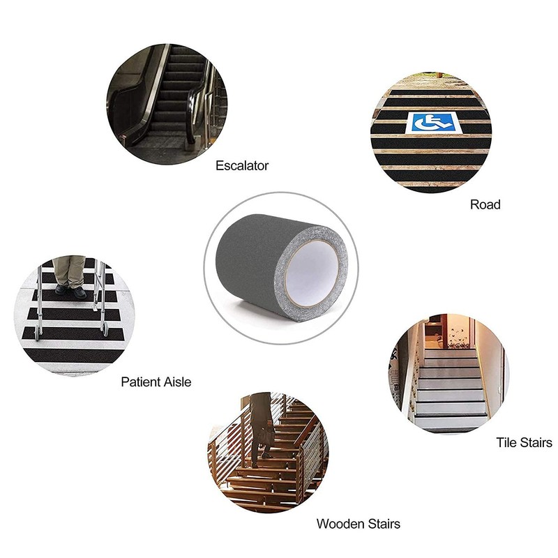 Non-Slip Tape, Grey Safety Tape, DINGJIE Non-Slip Tape for Indoor