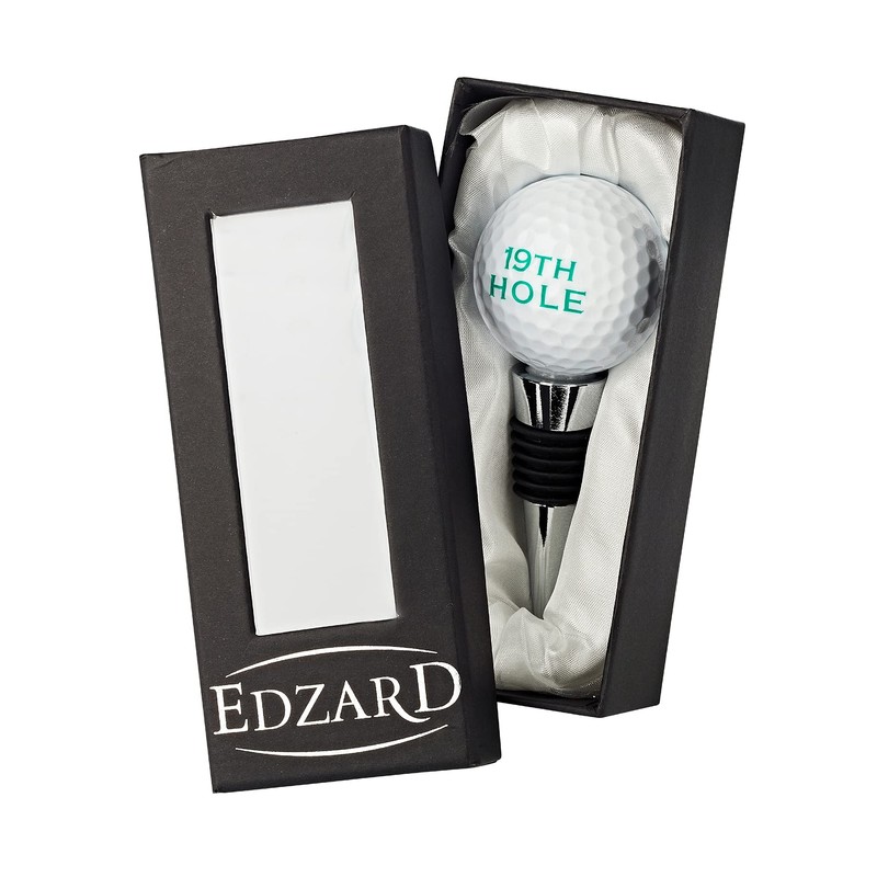 EDZARD Flaschenverschluss Golf für Champagner, Wein und Sekt, Höhe 11