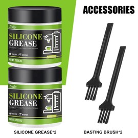 Food Grade Silicone Grease - Lubricant Grease for Kitchenaid Stand Mixer, Espresso Machine, Juicer - Waterproof Food Grease Sealant for Plumbers, Valve Rubber Seals, Faucet, O-Ring, Filters (4 oz)