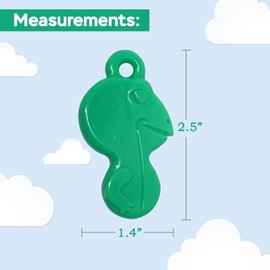 TalkTools Sensory Chew Necklace - Teething and Biting Chewelry for Kids & Adults with ADHD, Autism - Anxiety Relief Chewing Pendant - Safe and Durable Chew Necklace (Green, Frog)