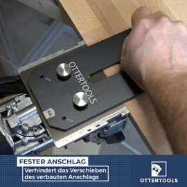 Ottertools - PG12/19 Domino precision stop for 12 and 19 mm plates, compatible with Festool Domino DF 500