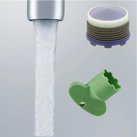 Faucet Aerator Compatible with Kohler Service Kit 1278467 Cache Eco-Flow Hidden insert Aerated Stream with Install Key Tiny Junior (Blue 1.0 gpm)