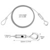 QWORK® 3 Pack 2m Φ1.5mm Heavy Duty Picture Hanging Wire