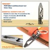 Titanium Pry Bar EDC Pry Tool with Bottle Opener Screwdriver