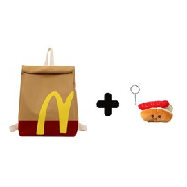 McDonalds Backpack Bag Funny Lightweight Knapsack Crossbody Shoulder Bag for Women Men:_24
