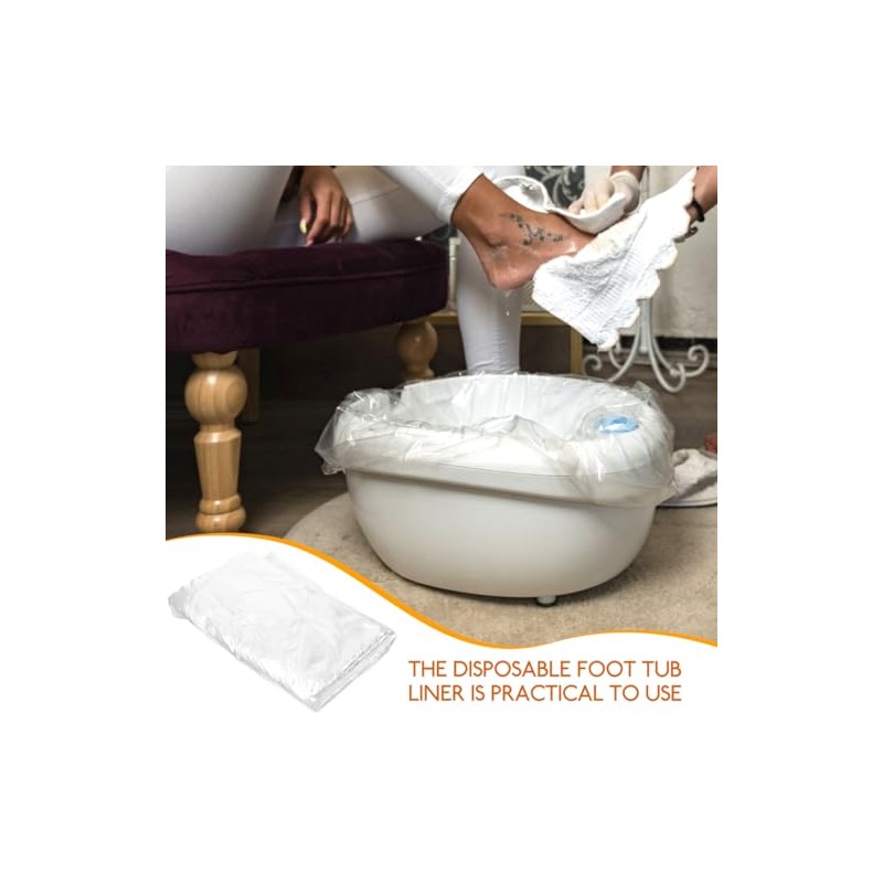 80pcs Disposable Pedicure Bags Waterproof Spa Pedicure Bags for Salon