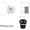 PENGLIN 5PCS Waterproof RJ45 CAT6A/6/5E Panel Mount Connector