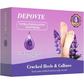 Oerbios Foot peel Mask, 4 Pair Lavender