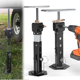 2 PCS RV Slide Out Stabilizer Jacks, 13"-24" Adjustable Camper Slide Out Supports Jacks Heavy Duty for RV, Camper and Travel Trailers, Holds Up to 5,000 lbs, Power Drill Adjust