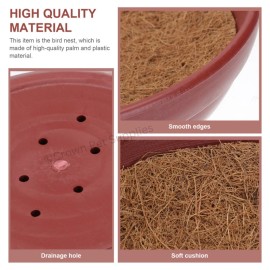 Crown Pet Supplies Nest Bowls Heavy Duty Nesting for Pigeons Quails Small Birds Breeding Hatching