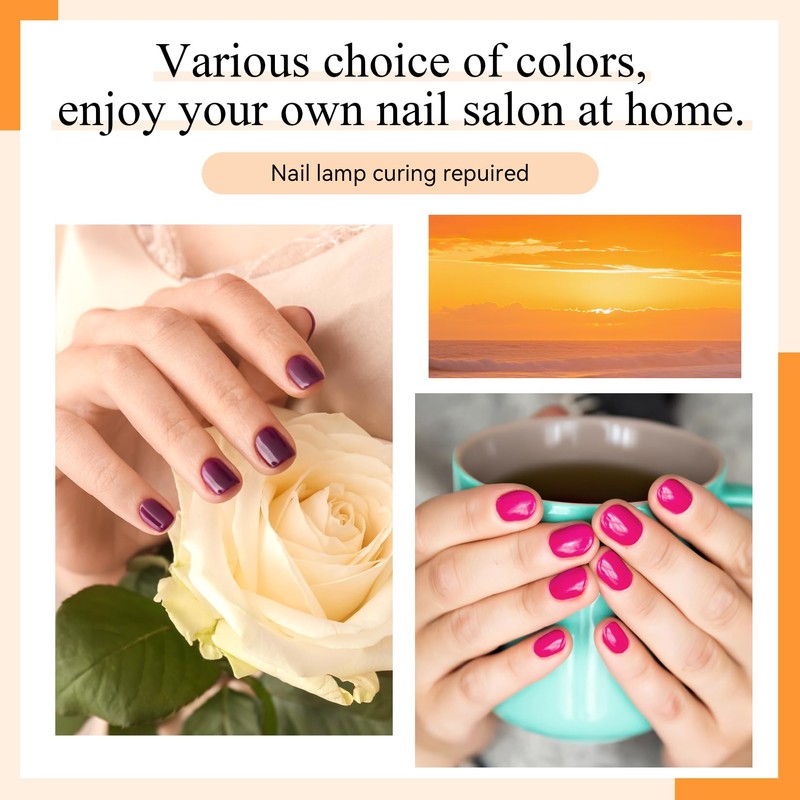 Phoenixy Gel Nail Polish 25+5 PCS Nail Polish Set with