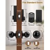 Tinewa Fingerprint Door Lock with 2 Door Knobs - Keyless