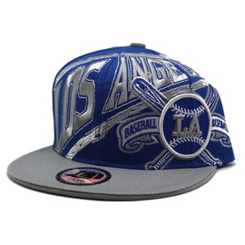 Los Angeles New Leader L.A. Baseball Tornado Blue Gray Era Snapback Hat Cap