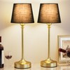 Kakanuo Cordless Table Lamps Rechargeable Set - 2 Pack Brass